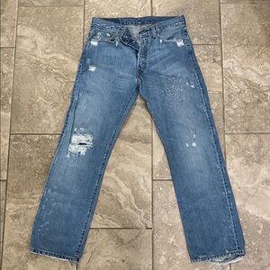 Levi’s Men’s 501 Distressed Jeans sz 33 x 32